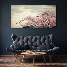 Obraz canvas Kačacie kvety strom