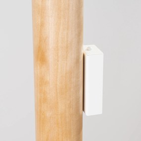 Nástenné svietidlo Lino, 1x drevené tienidlo