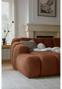 Terakotová rohová pohovka (ľavý roh/s leňoškou) Shell – Miuform