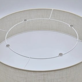 Stropné svietidlo SIRJA DOUBLE 4xE27/15W/230V pr. 45 cm krémová