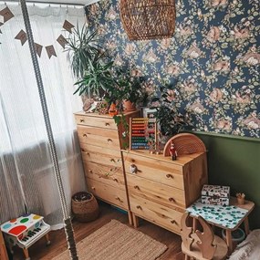 Tapeta malé ospalé zvieratká tmavá 280x50 cm