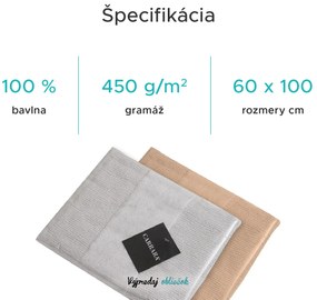 Uterák CARRARA 60x100 cm svetlo hnedý, 100% bavlna