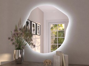 Organické LED zrkadlo s osvetlením A35 90×92