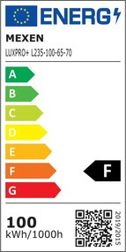 Mexen Luxpro LED reflektor s pohybovým senzorom, 100W, studená - 6500K, 9000 lm, čierna - L235-100-65-70