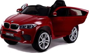 LEAN CARS Elektrické auto BMW X6 SUV červené lakované LED MP3