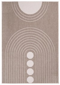 Dekorstudio Obojstranný koberec na terasu DuoRug 5739 - béžový Rozmer koberca: 80x150cm