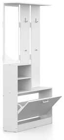 DREVONA Predsieňová stena biela BASIC