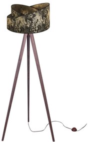 Podlahová lampa WERONA, 1x textilné tienidlo so vzorom (výber zo 7 farieb), (výber zo 6 farieb konštrukcie)