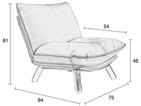 Sivé kreslo Zuiver Lazy Sack