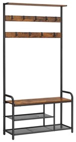 Stojanový vešiak NAVOR hnedá/čierna