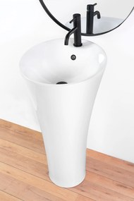 Rea Agnes voľne-stojace umývadlo, 87 x 45 cm, biela, REA-U9906