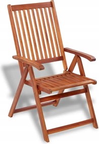 vidaXL 7-dielna sada záhradného nábytku, masívne akáciové drevo