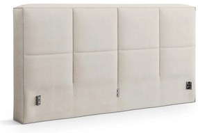 Krémovobiele čalúnené čelo postele 229x100 cm Darren – Micadoni