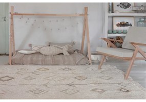 Béžový prateľný ručne tkaný bavlnený koberec 170x240 cm Kaarol Earth – Lorena Canals