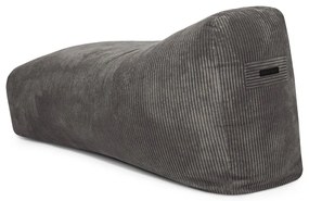 Tmavosivý menčestrový sedací vak Snug Long 140 – SLOWDOWN