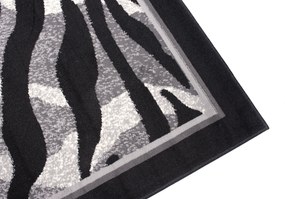 TA Koberec 6601C BLACK CHEAP PP CRM Sivý Obdĺžnikový Rozmer: 120x200 cm
