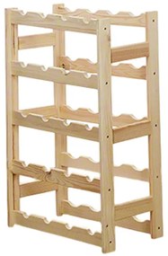 ATMOWOOD Drevený regál na víno - 20 fliaš