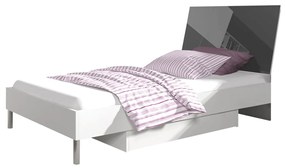 Detská posteľ Paradise PD3, Farby: biela / šedý lesk