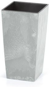 Prosperplast Kvetináč s vložkou Urbi Square (30 x 55 x 30 cm (Š x V x H), sivá/betón)  (100275788)