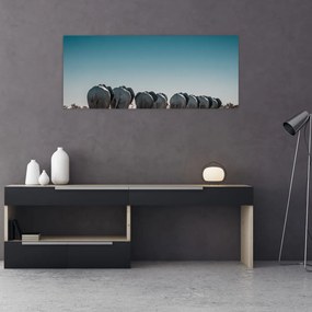 Obraz - Odchod slonov (120x50 cm)