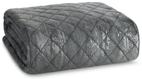 Dekorstudio Zamatový prehoz na posteľ BLINK 3 v oceľovej farbe Rozmer prehozu (šírka x dĺžka): 170x210cm