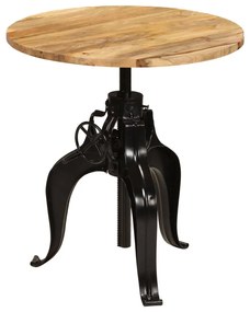 Barový stôl masívne mangovníkové drevo 75x(76-110) cm