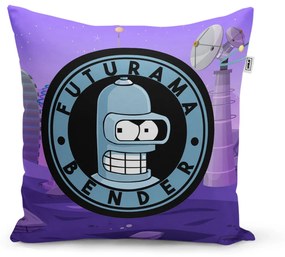 Sablio Vankúš Futurama Bender Planéta s vysielačmi - 50x50 cm