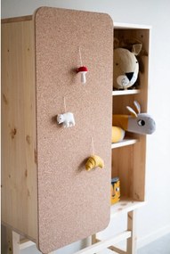 Knižnica z borovicového dreva s nástenkou Karup Design Slide