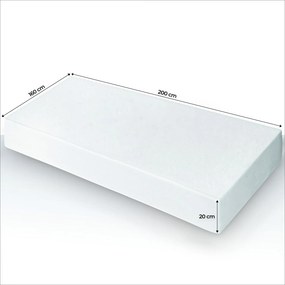 Laguna – 7-zónový taštičkový pružinový matrac 160 × 200 cm, tvrdosť H3