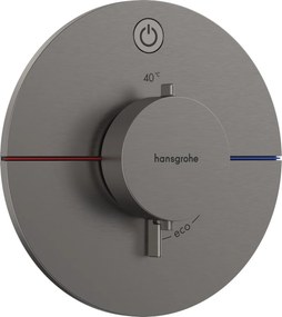 Hansgrohe ShowerSelect Comfort S, termostat pod omietku pre 1 spotrebič, kartáčovaný čierny chróm, HAN-15553340