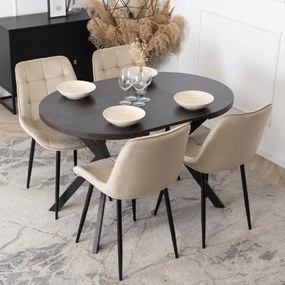 PROXIMA.store - Okrúhly rozkladací stôl DORIAN FARBA: biela, FARBA NÔH: biela