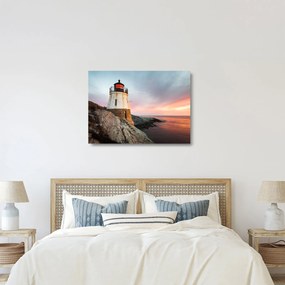 Sklenený obraz - Maják Castle Hill (70x50 cm)