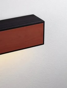 Vonkajšie nástenné svietidlo Brown čierna
