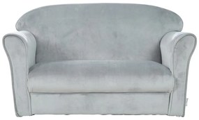 Svetlosivá zamatová detská pohovka 78 cm Lil Sofa – Roba