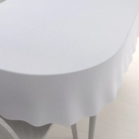 Biante Teflónový oválny obrus TF-078 Ornamenty - studená biela 120x160 cm