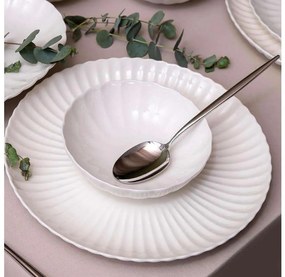Jedálna súprava 18 ks biela/porcelán