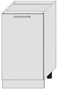 Skrinka do kuchyne Bono D40 Pl Biela Alaska/Biely