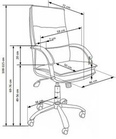 Kancelárska stolička LOMI čierna