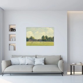 Obraz - Camille Pissarro, Hampton Court Green, reprodukcia (90x60 cm)