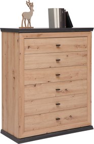 XXXLutz KOMODA, tmavosivá, dub artisan, 95/115/43 cm Hom`in - Komody - 000003002935