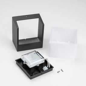 Brilagi - LED Vonkajšie nástenné svietidlo TERNI LED/12W/230V čierna IP44