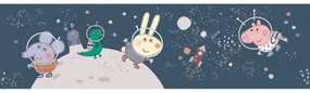 Samolepiaca bordúra Peppa Space, 500 x 9,7 cm