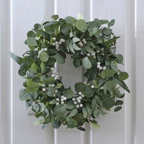 Veniec na dvere EUCALYPTUS Ø50 cm zelený