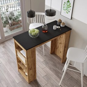 Barový stôl Houseland Masasi Atlantic borovica/čierna