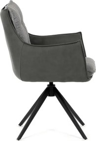 Jedálenská stolička sivá DCH-D1345 GREY2