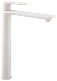 RAV SLEZÁK Nil vysoká umývadlová batéria bez výpuste matná biela NL130.0BMAT