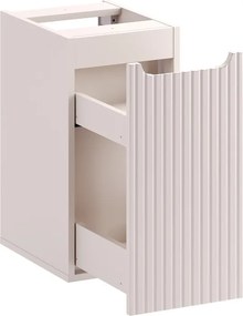 Závěsná skříňka pod umyvadlo Nova Cashmere s deskou 100 cm kašmírová/dub evoke