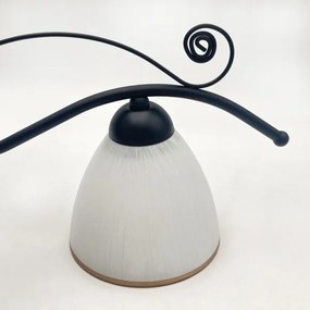 Luster na reťazi RETRO 2xE27/60W/230V matná čierna