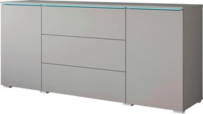 XXXLutz ŠIROKÁ KOMODA, sivá, - Online Only obývacie izby - 002778000710