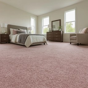 ITC, Metrážny koberec Feliz 066, na mieru, šíře 4m, ružová, filc, detská izba